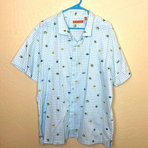 Mens Tori Richard short sleeve button up Sz 2xl